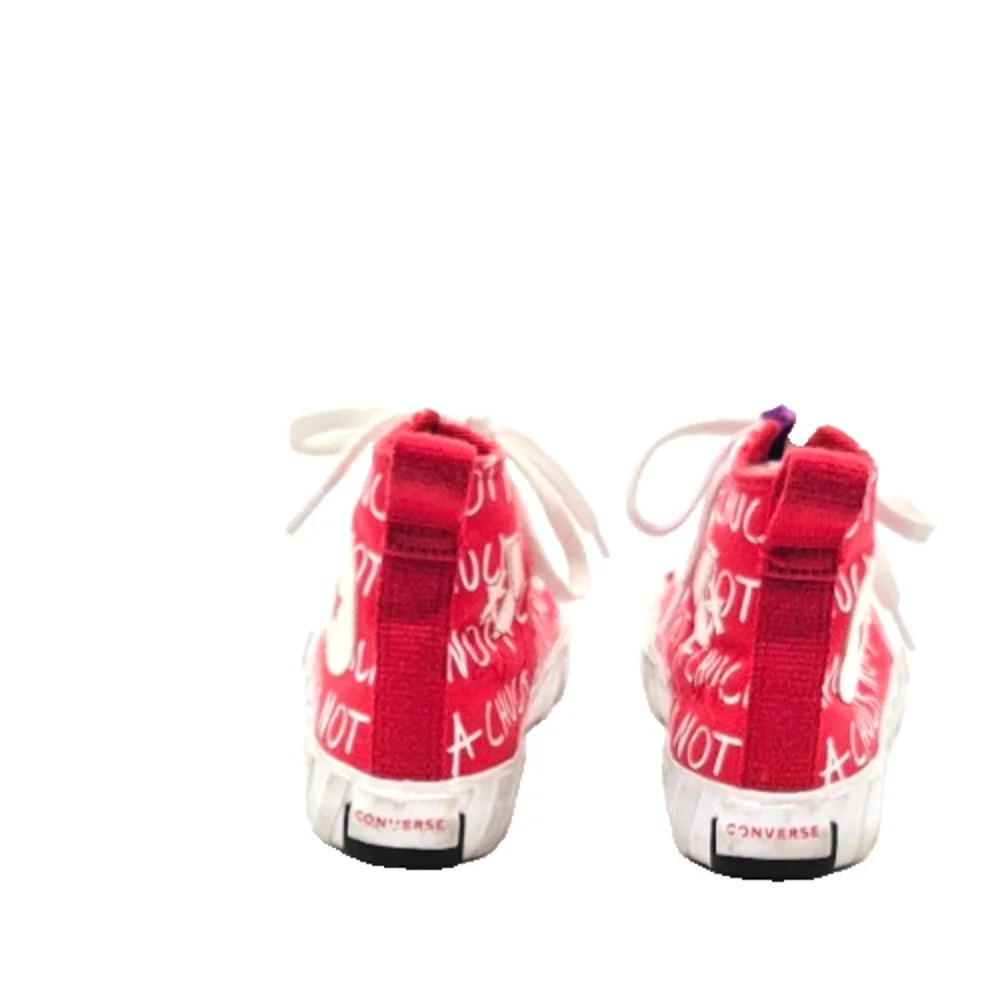 Converse UNT1TL3D High Top Not A Chuck Kids 11 Red White Shoes See Condition